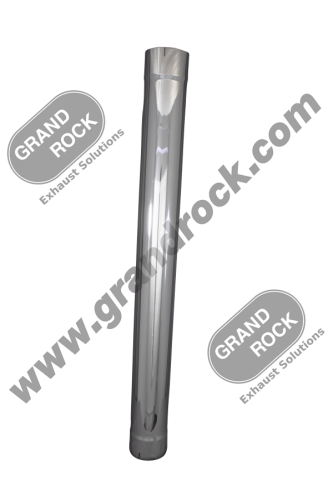 Muffler Eliminator Pipe 5" X 51" ID / ID Chrome