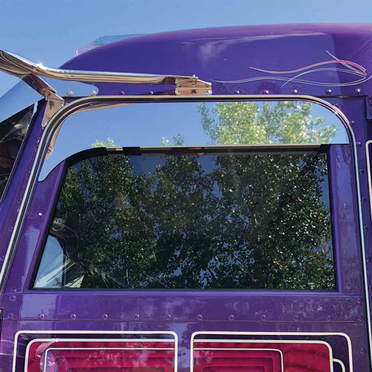 Peterbilt 5″ Window Chop Tops with Flange (All Years) – Cab Mounted Mirrors