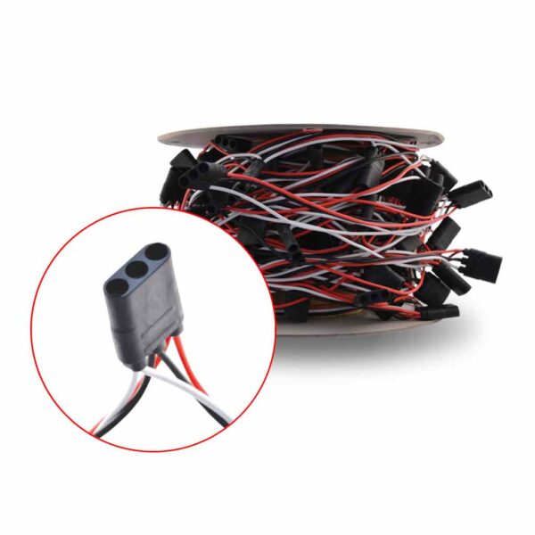 6″ Connector Spacing  Single Triple Female Pigtail Wire