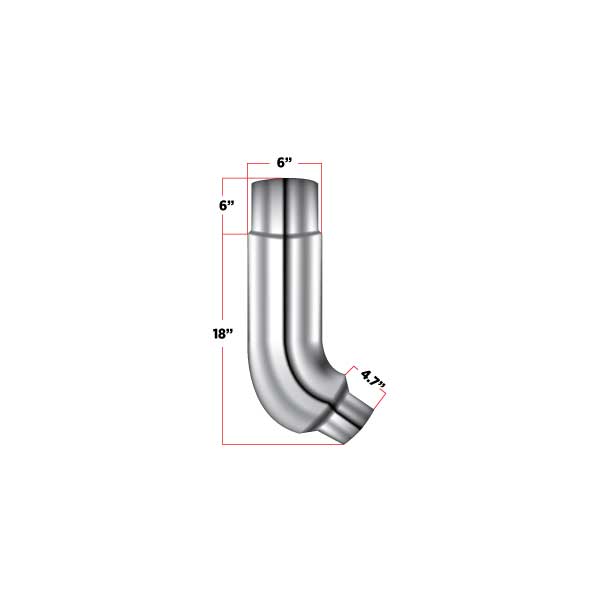 58 Degree Reduced Diameter Exhaust Elbow - Freightliner