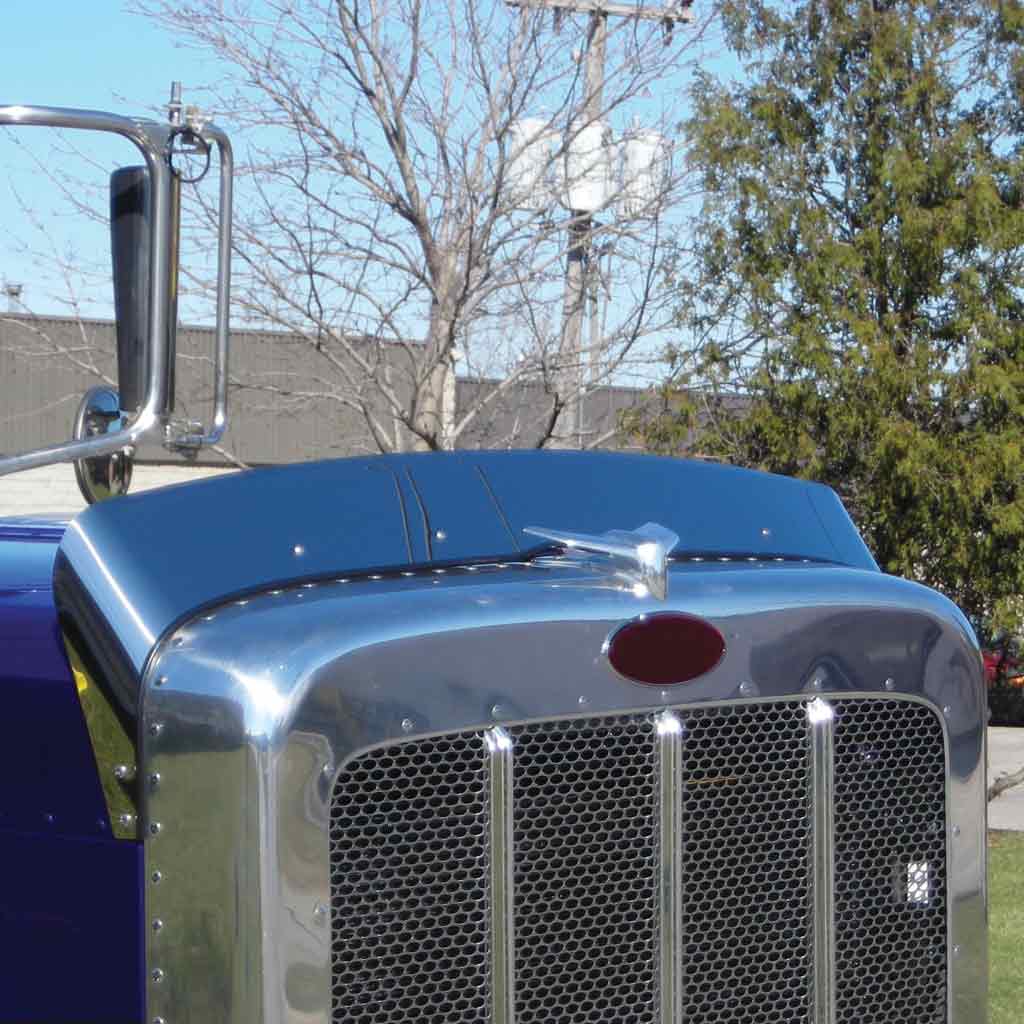 Peterbilt 389 Stainless Steel Bug Shield