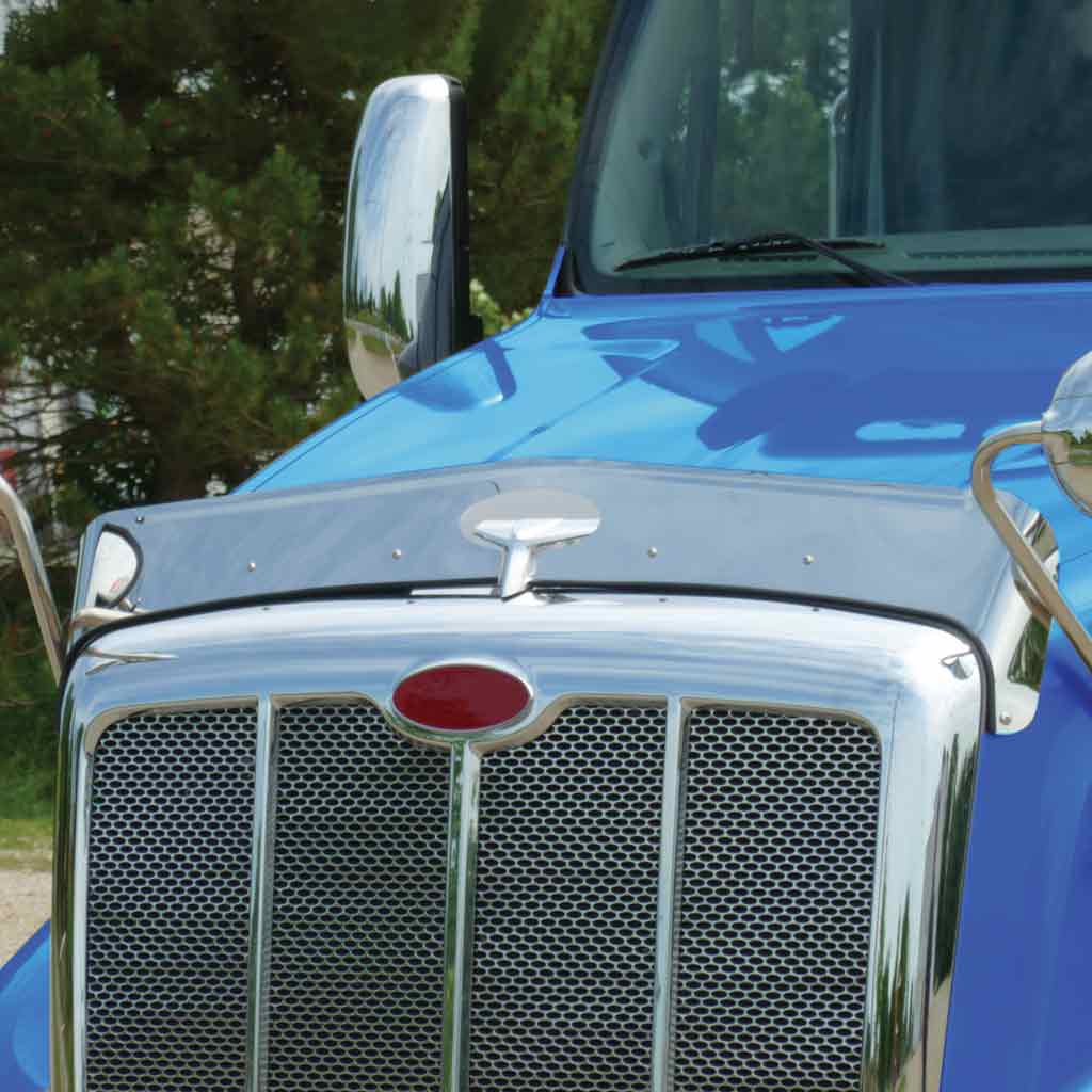 Peterbilt 587 Stainless Steel Bugshield