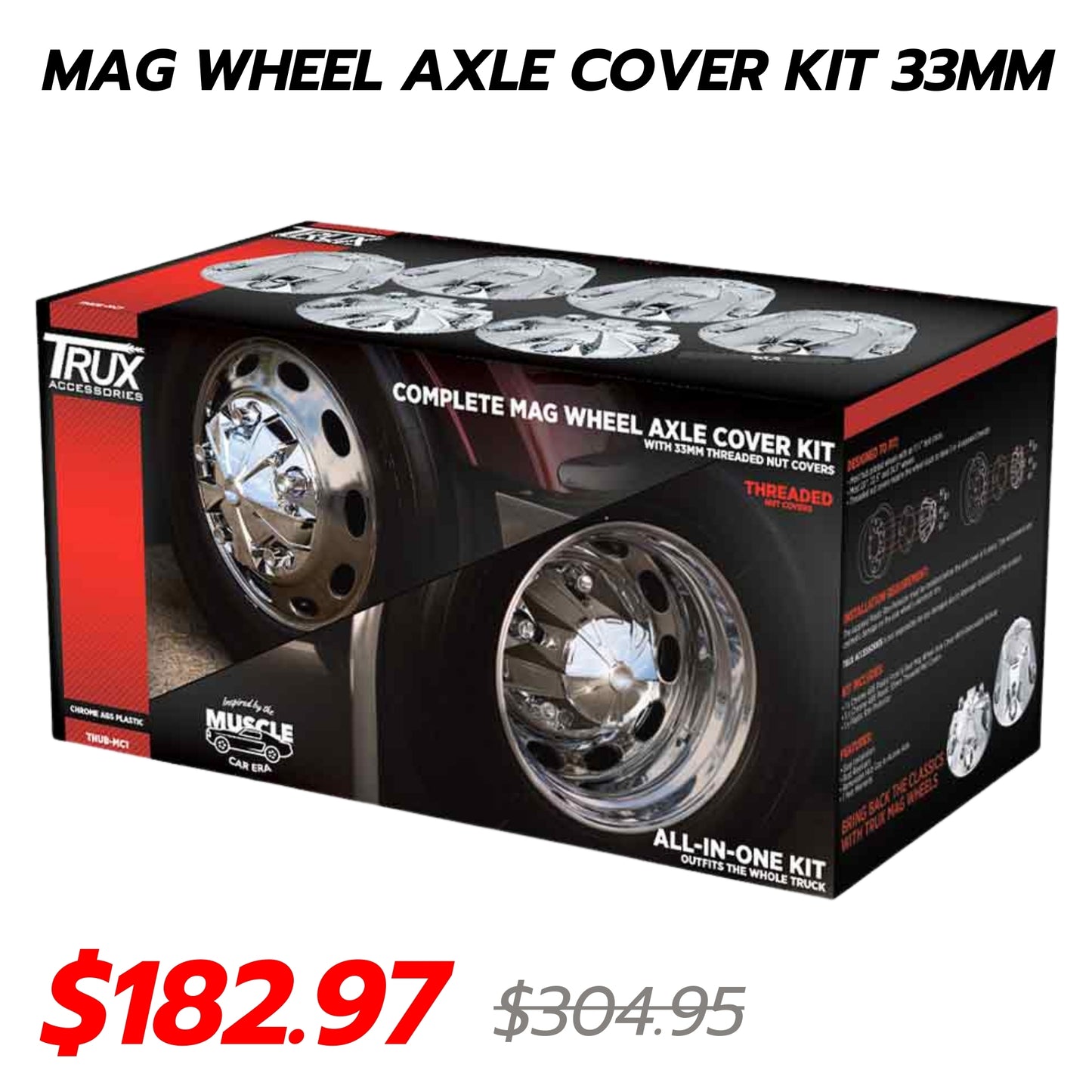 Mag Wheel Axle Cover Kit 33mm