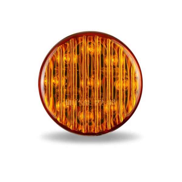 2" Round Ribbed Marker LED Light - 9 Diodes