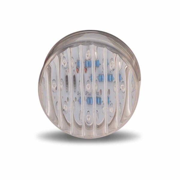 2" Round Ribbed Marker LED Light - 9 Diodes