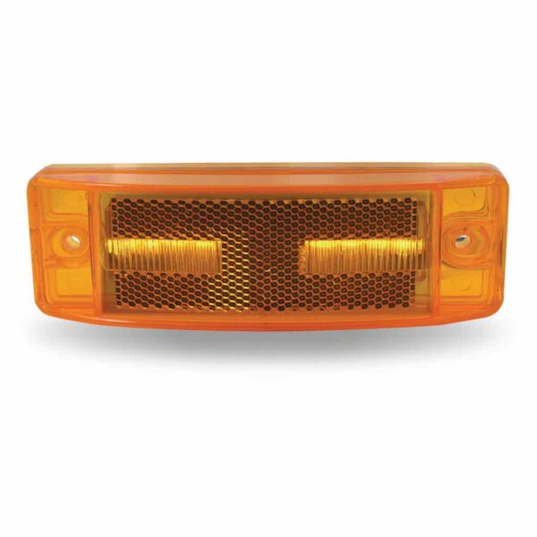 2"x6" Rectangular Reflectorized Trailer Marker LED Light - 8 Diodes