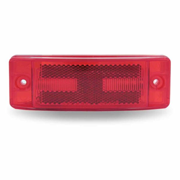 2"x6" Rectangular Reflectorized Trailer Marker LED Light - 8 Diodes