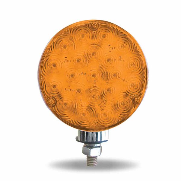 4" Amber/Red Turn Signal & Marker Super Value Double Face Round LED Light – 42 Diodes