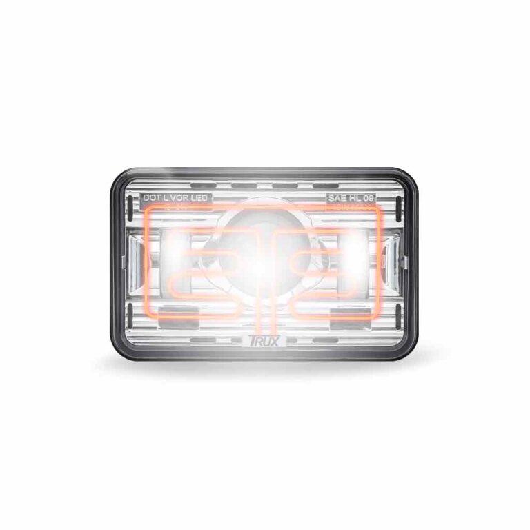 4"x6" Rectangular Heated Projector LED Headlight