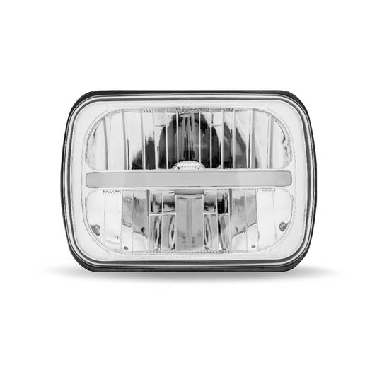 5"x7" Rectangular Projector LED Headlight with Glow Position Halo