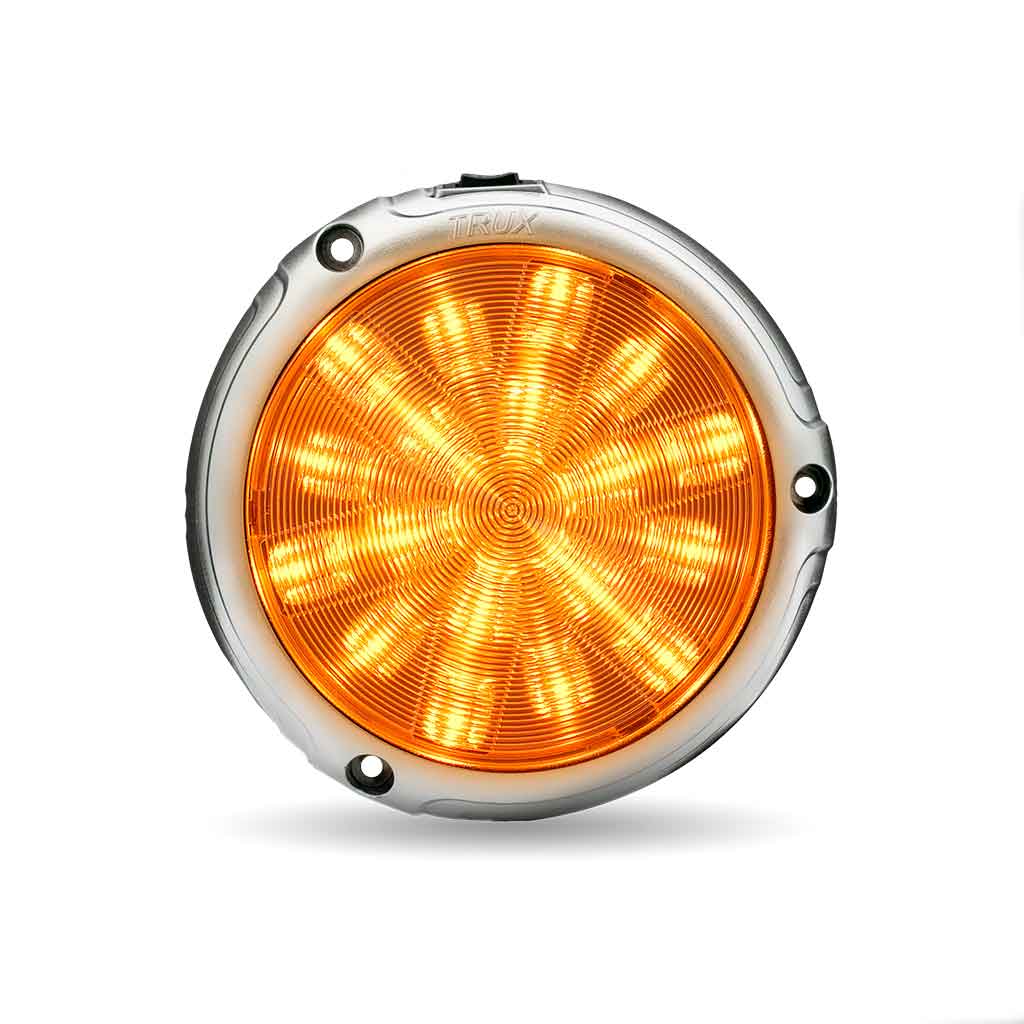 Peterbilt Interior Projector Dome 7-Color Cab Light – Chrome | 18 Diodes