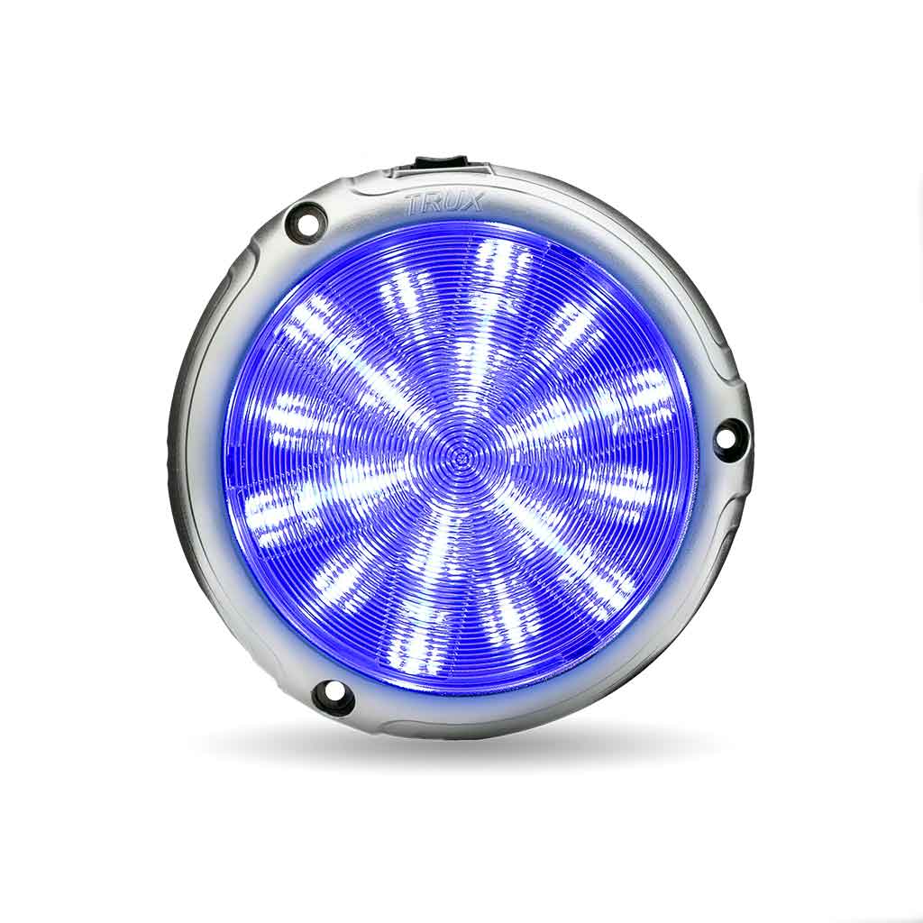 Peterbilt Interior Projector Dome 7-Color Cab Light – Chrome | 18 Diodes