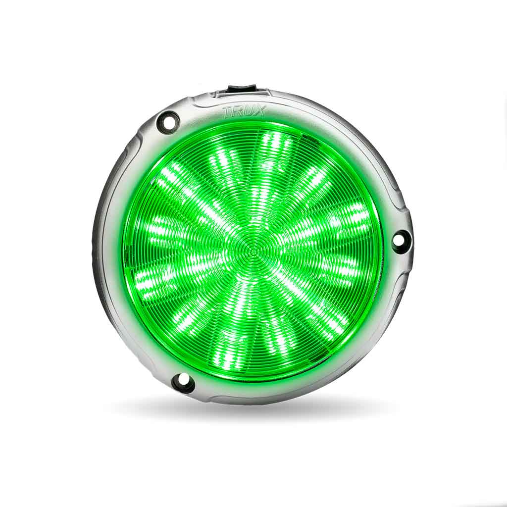 Peterbilt Interior Projector Dome 7-Color Cab Light – Chrome | 18 Diodes