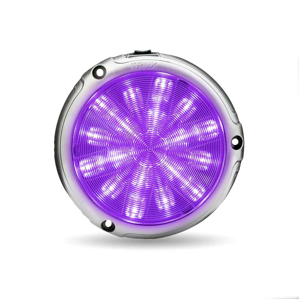 Peterbilt Interior Projector Dome 7-Color Cab Light – Chrome | 18 Diodes