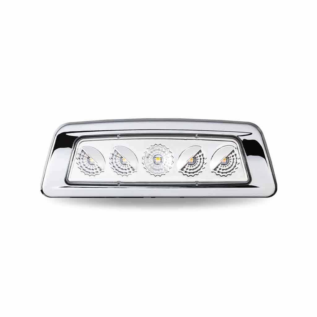 Kenworth/Peterbilt LED Fender Light Clear Amber Turn & Marker – 5 Diodes | Driver Side