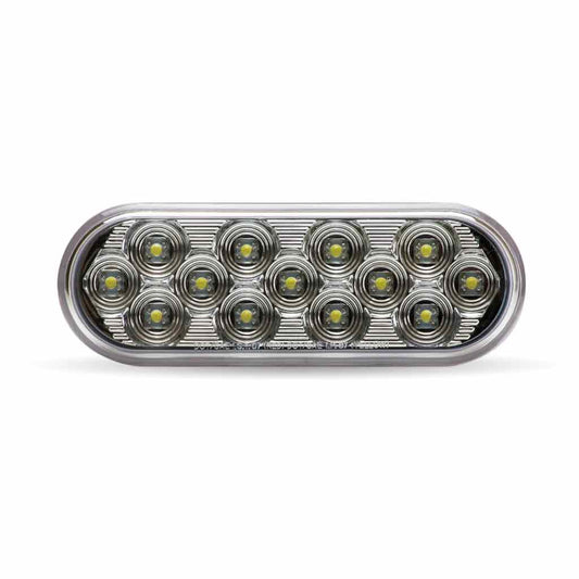 6" Oval Mirror Stop, Turn & Tail LED Light - 13 Diodes