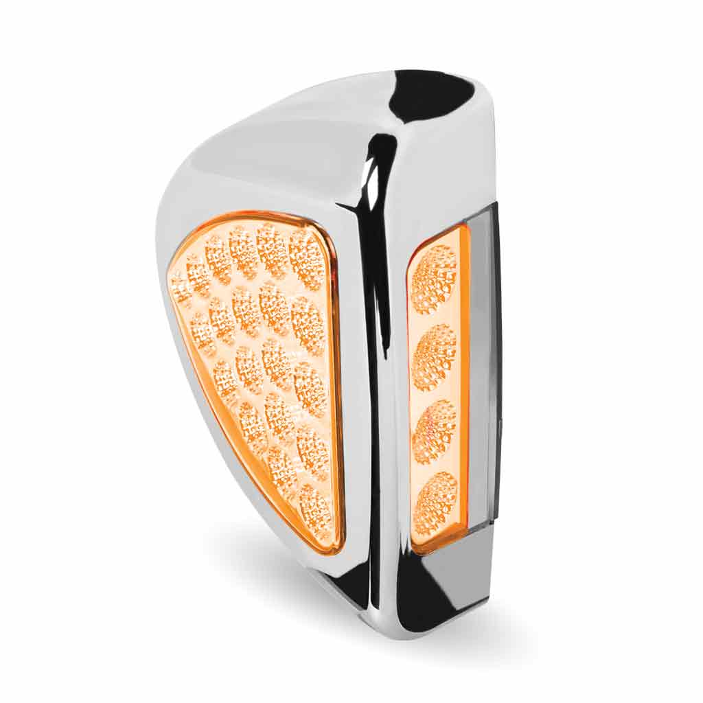 Peterbilt Clear Amber Turn & Marker Headlight Turn Signal LED Light – 24 Diodes