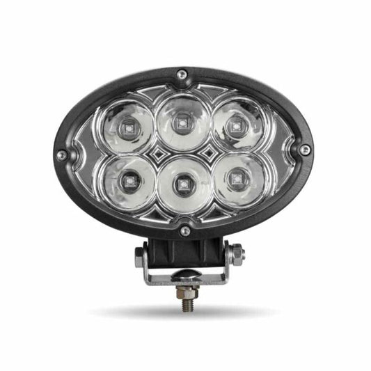 6" Oval High Powered LED Work Light with Spot Beam