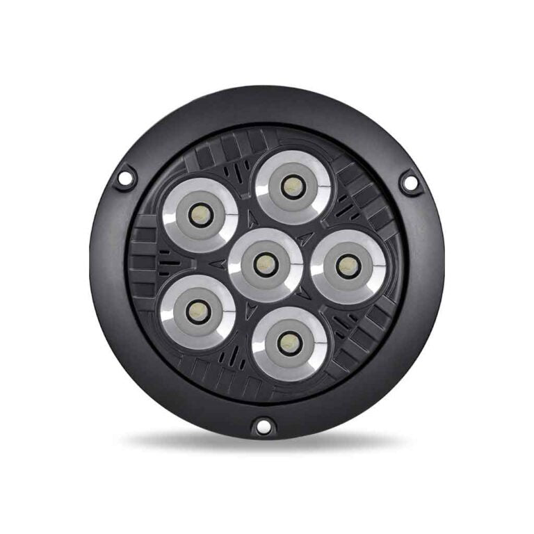 4" Round Legacy Series Flange Mount LED Work Light with Spot Beam