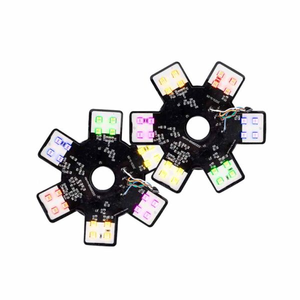 5" Star Multi-Colored Star Breather LED Light Kit for Donaldson/Vortex Air Cleaners