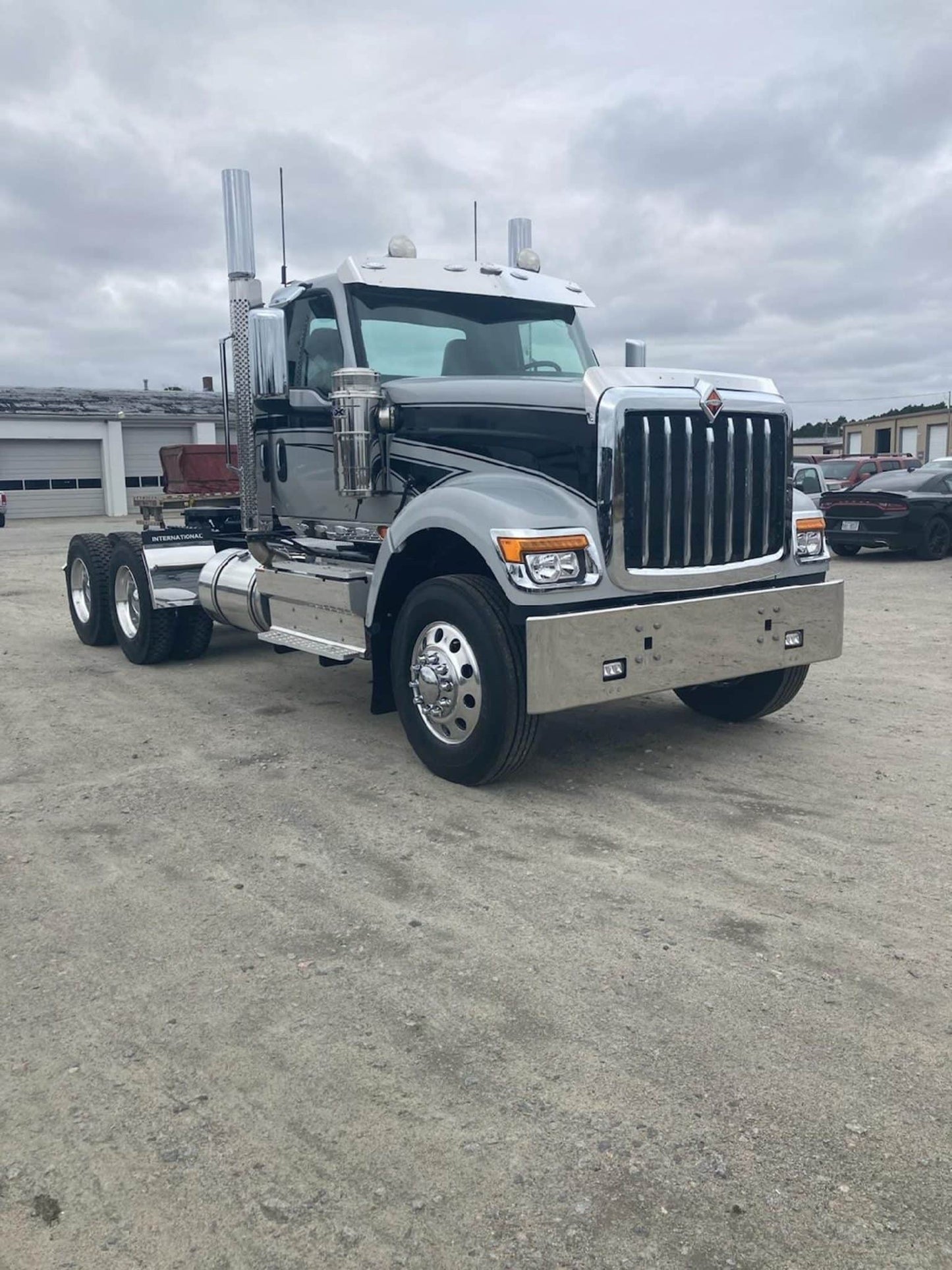 18" International HX520 Bumper  Mounting, Tow Pin, And Fog Light Holes Rolled End*