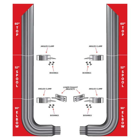 7″ Dia. Complete Mitered Exhaust Kit