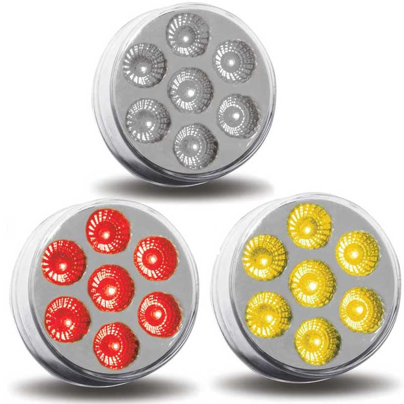 2" Round Marker LED Light - 7 Diodes