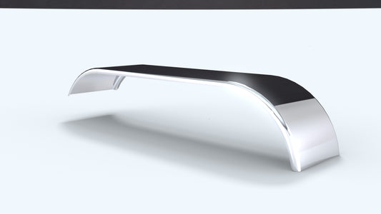 Full Fenders 120" 14 GA Smooth Roll Formed Radius Edge