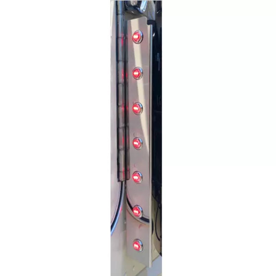 Kenworth W900 Front air cleaner 14 3/4" clear lights