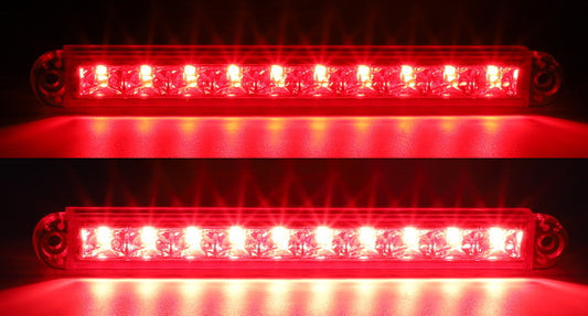 13" A/C Light Bar 6 P3 Red