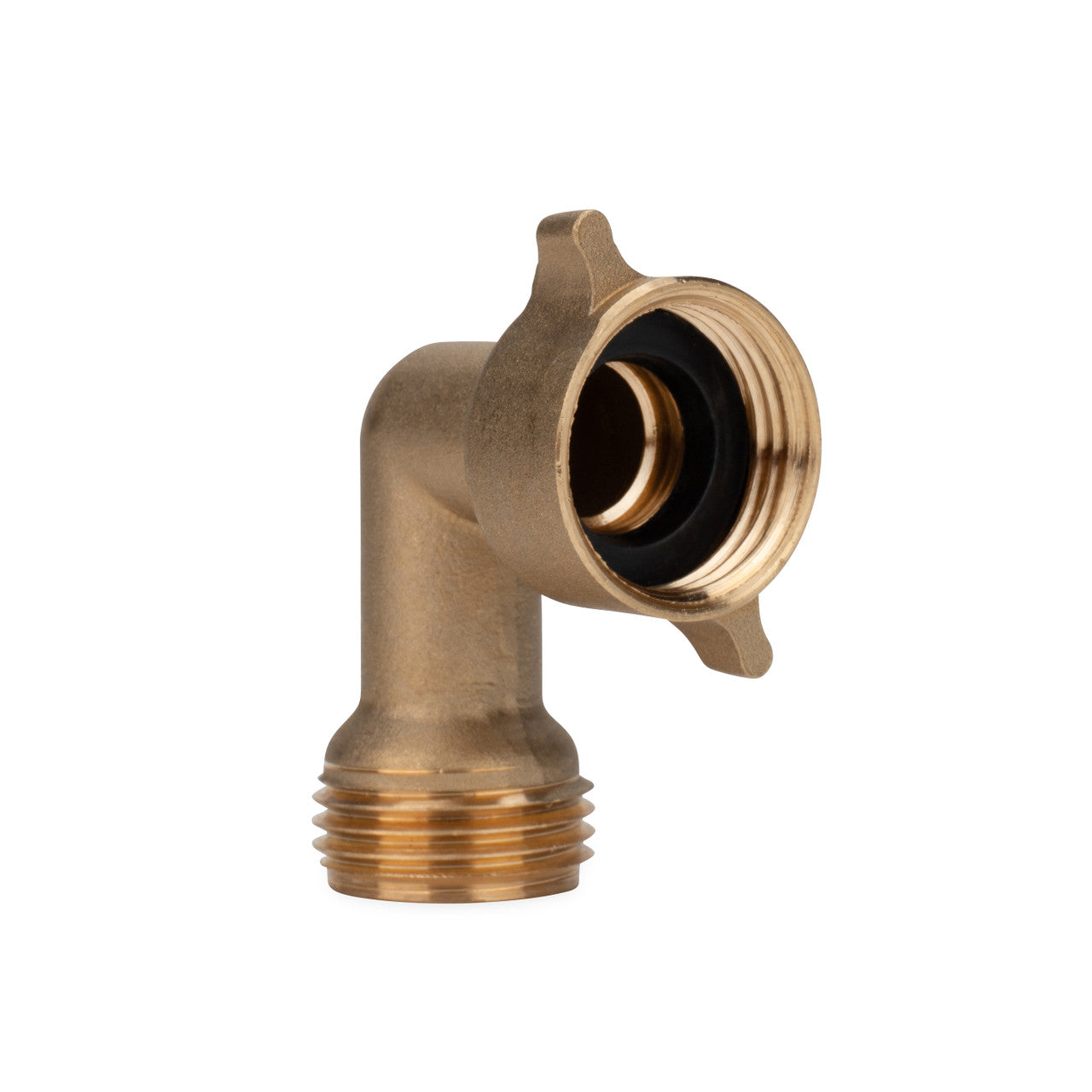 Brass 90 Degree Water Hose Elbow with Grip