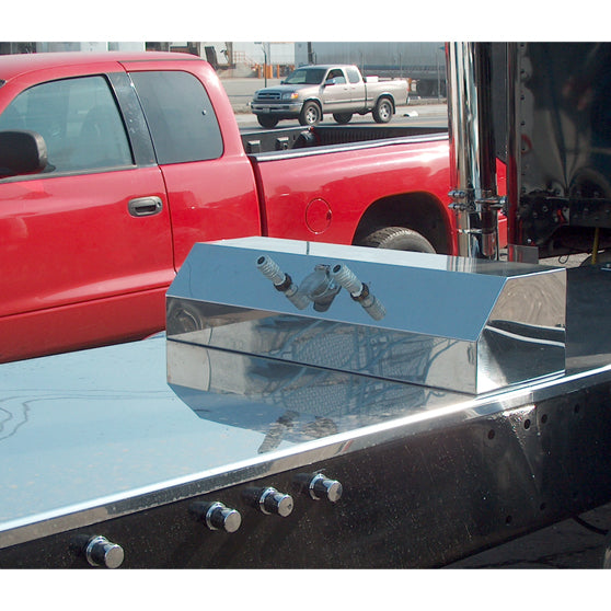 Air Line Box Stainless Steel-Air-Single Electrical-Backing Cover Included