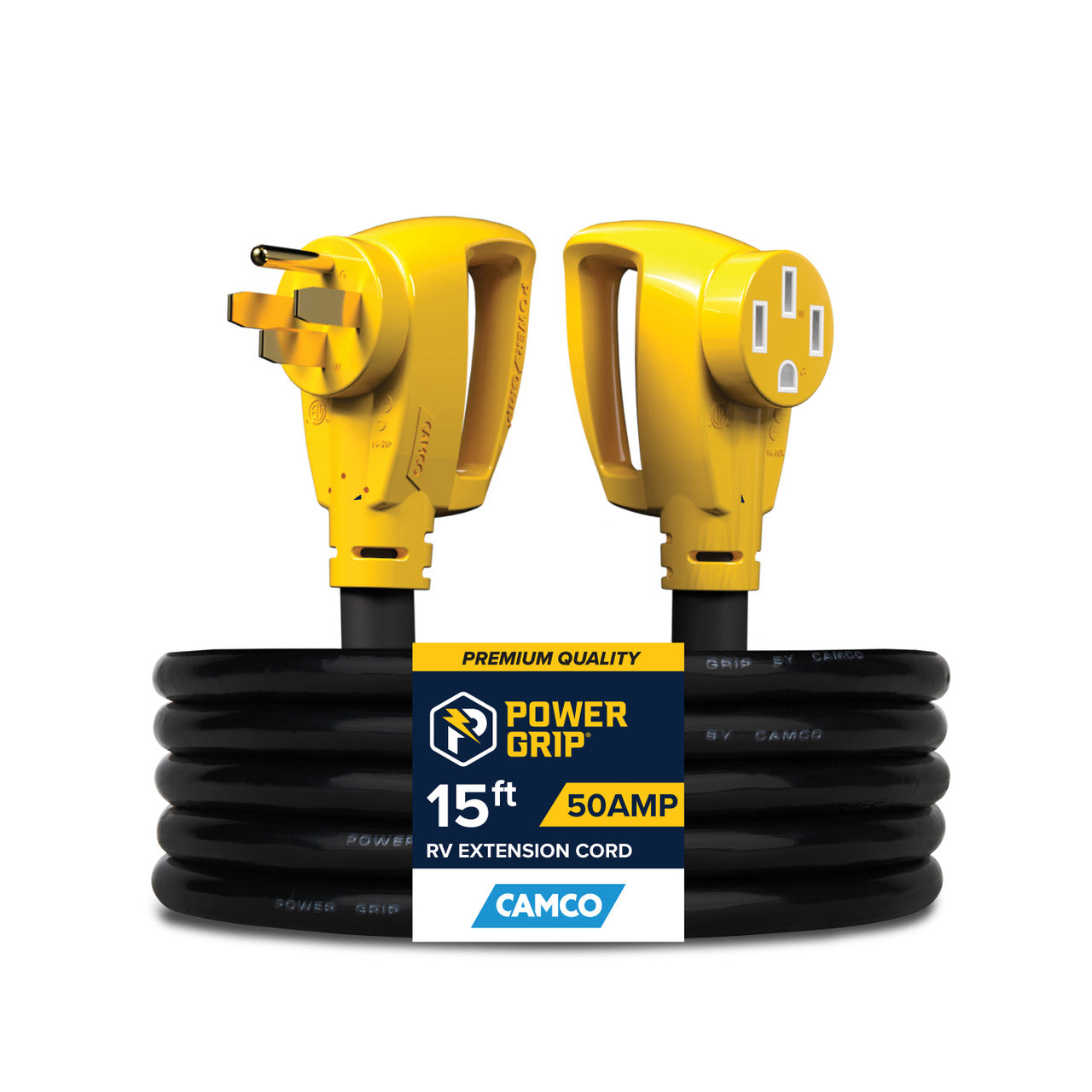 PowerGrip Extension Cord 15' 50Amp, 6/8Ga