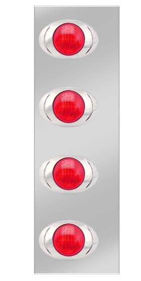 Rear air cleaner Light Kenworth W900L Red/Red
