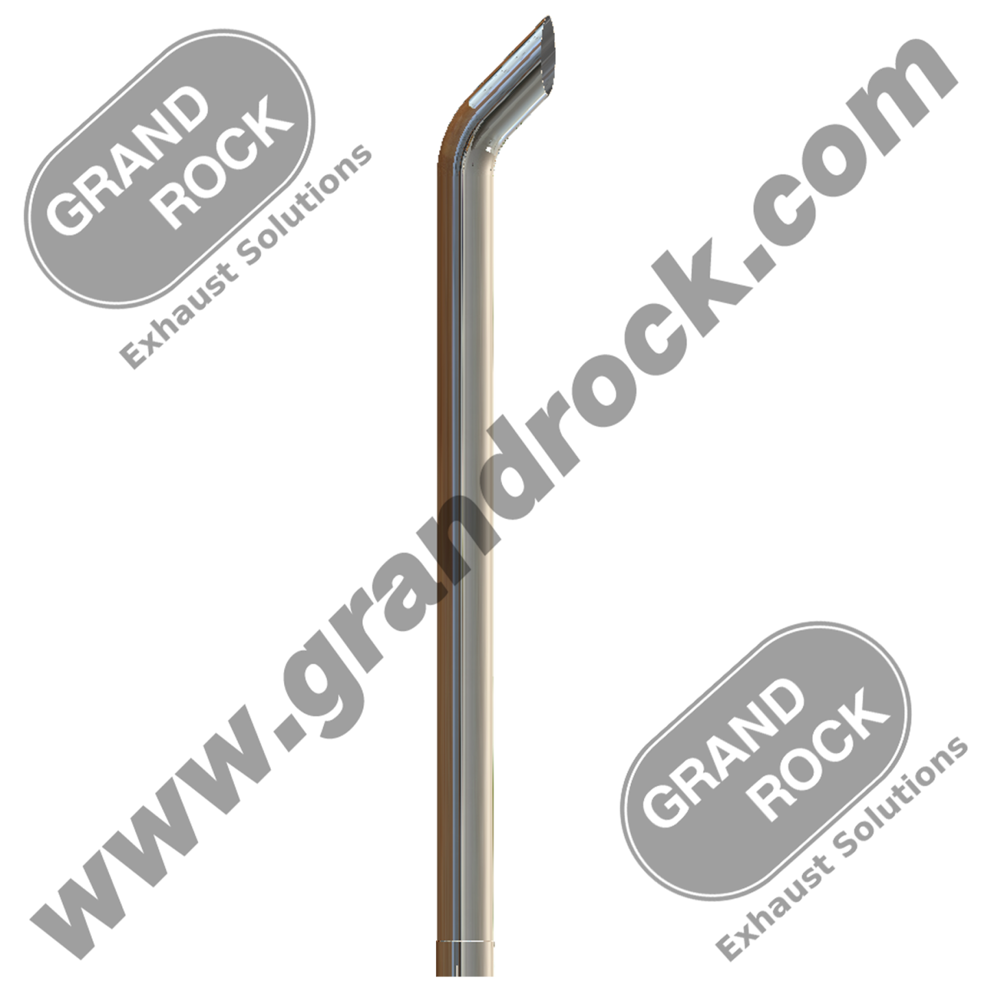 5"X84" Chrome Bullhorn Style ID Bottom