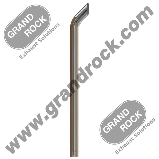 5"X84" Chrome Bullhorn Style ID Bottom