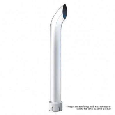 6" Curved Expanded/Slotted Bottom Exhaust - 48" L