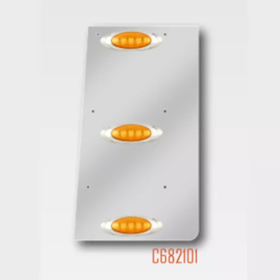 Freightliner Classic Cowl Panels with (3) P1 Amber / Clear LEDs