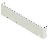 20" Freightliner Classic American Eagle Bumper Light Holes French License Plate Mount*