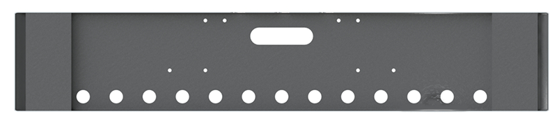 Freightliner 18" Rolled End Mounting Tow (29) 3/4" Light Holes*