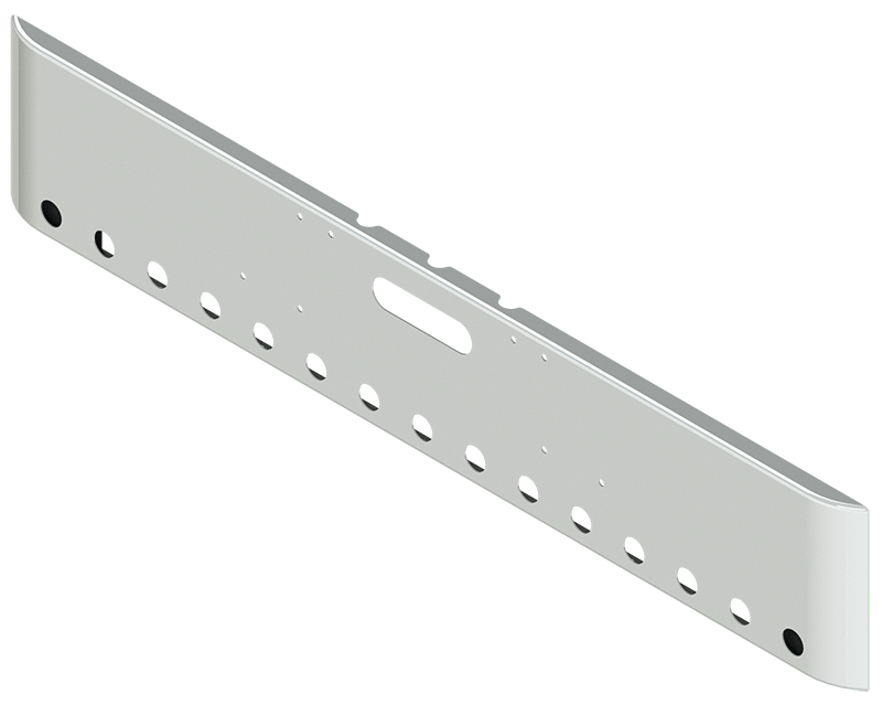Freightliner 18" Rolled End Mounting Tow (29) 3/4" Light Holes*