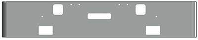 18" Freightliner Classic XL Bumper  04-07 Fog/Tow/Step*