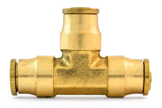 Push Lock Union Tee, 1/2" Air Lines