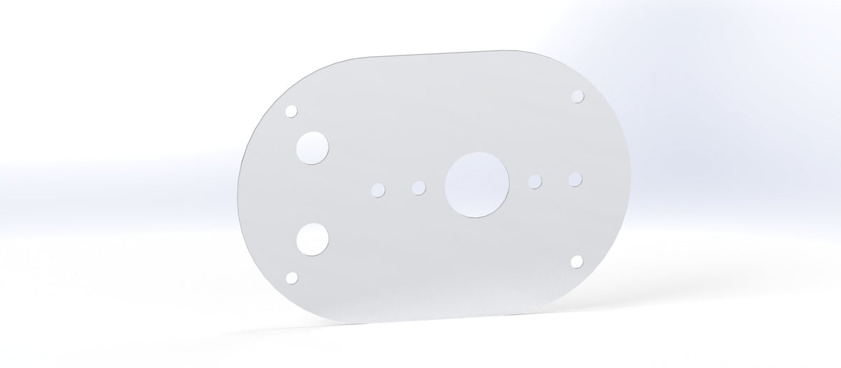 Peterbilt 389 Single Dome Light Plate With 2X Hole Switch