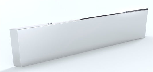 20" Mitered End Blind Mount Bumper Mirror Polished 304 Stainless Steel