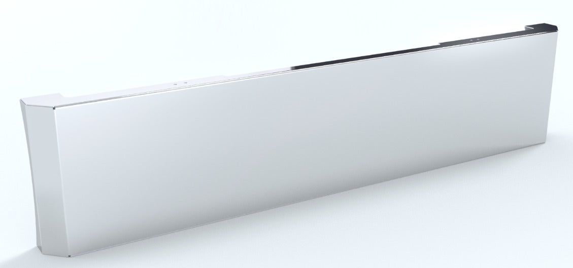 21" Blind Mount Mitered End Short Side Radius Bumper Mirror Polished 304 Stainless Steel