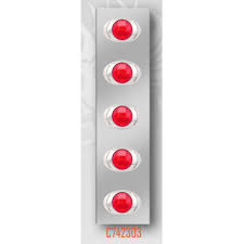 Rear A/C Freightliner 93+ 13" 6 M3 Red/Red