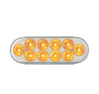 Mega 10 Oval Amber/Clear