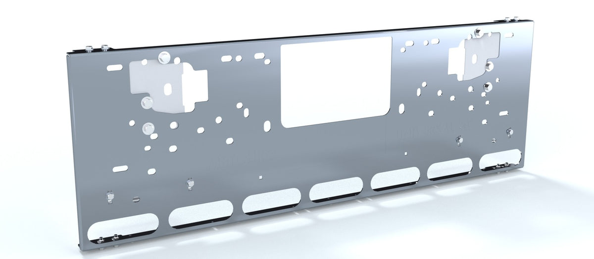 20" Mitered End Side Short Radius Blind Mount Bumper Mirror Polished 304 Stainless Steel