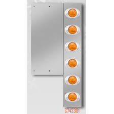 Front A/C Freightliner 93+ 13" 6 M3 Amber/Amber